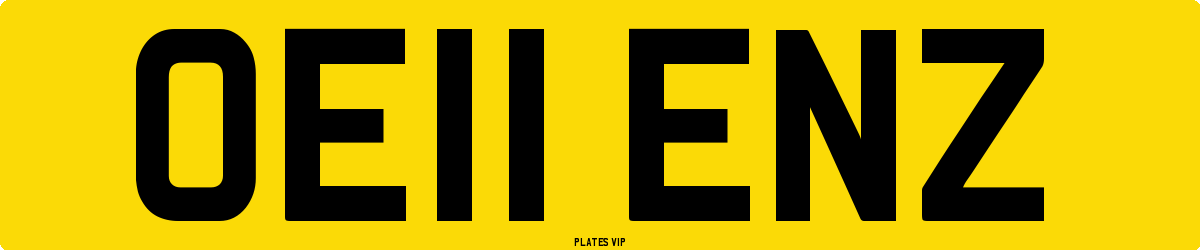 OE11 ENZ Number Plate