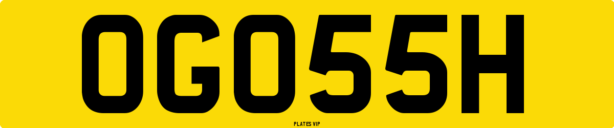 OGO55H Number Plate