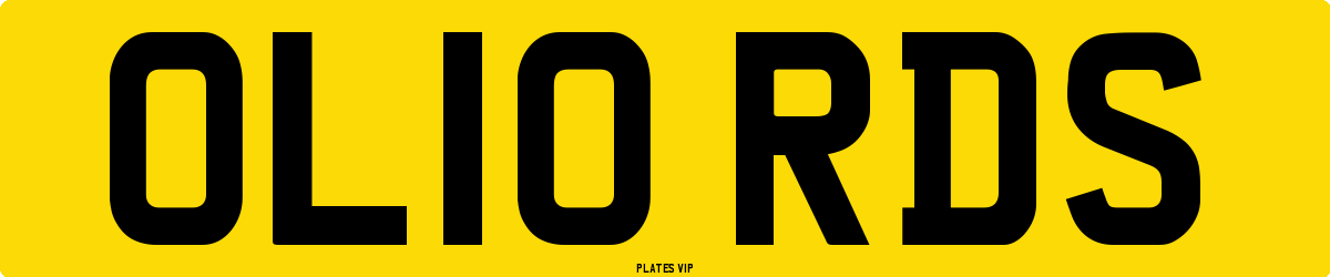 OL10 RDS Number Plate