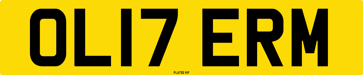 OL17 ERM Number Plate