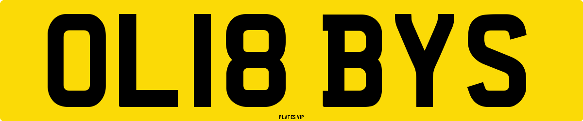 OL18 BYS Number Plate