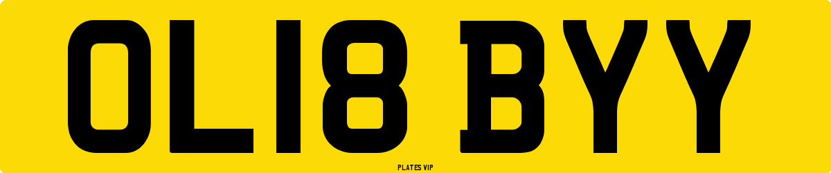 OL18 BYY Number Plate