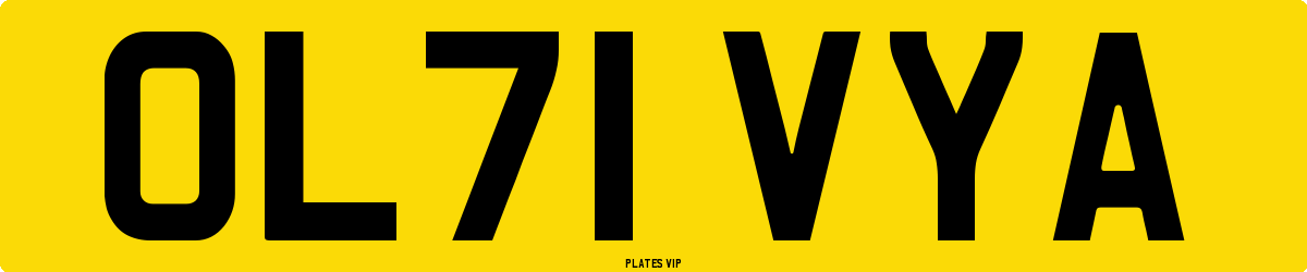 OL71 VYA Number Plate