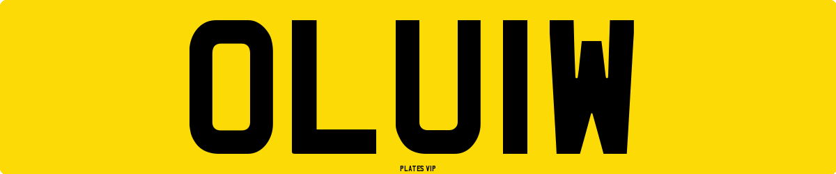 OLU1W Number Plate