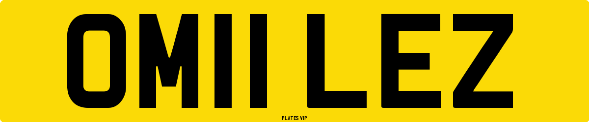 OM11 LEZ Number Plate
