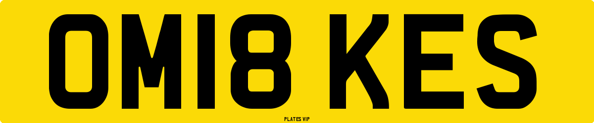 OM18 KES Number Plate