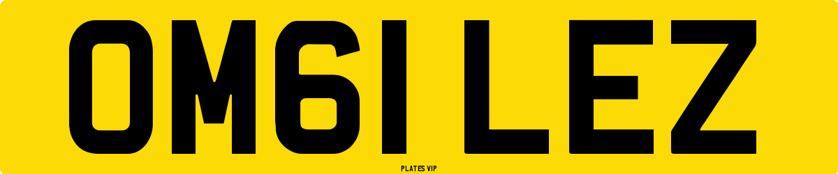 OM61 LEZ Number Plate