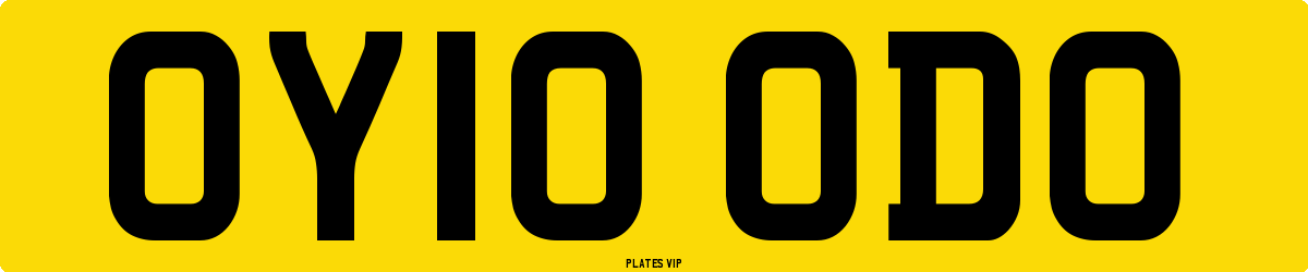 OY10 ODO Number Plate