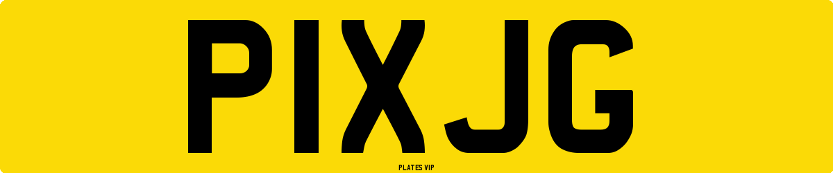 P1   XJG Number Plate
