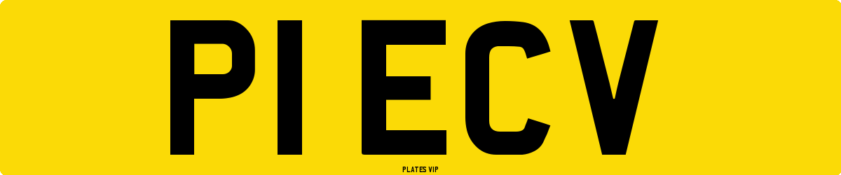 P1 ECV Number Plate