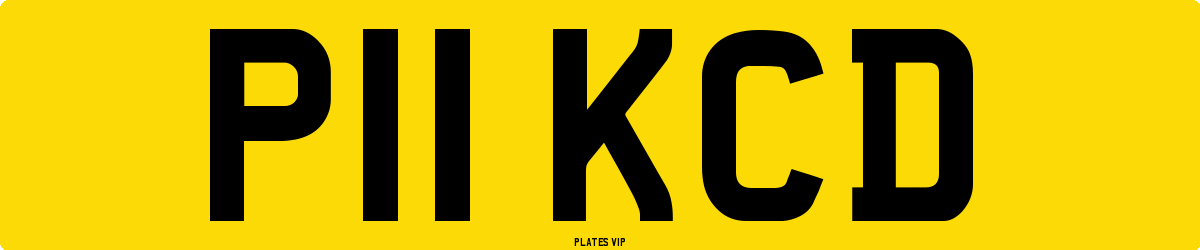 P11 KCD Number Plate
