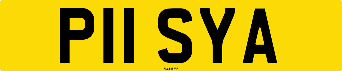 P11 SYA Number Plate