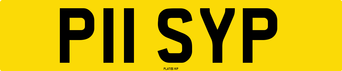 P11 SYP Number Plate