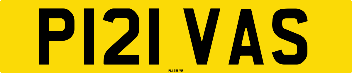 P121 VAS Number Plate
