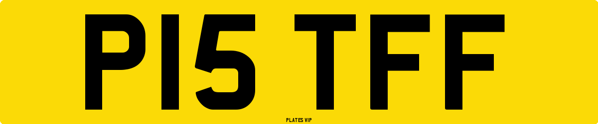 P15 TFF Number Plate