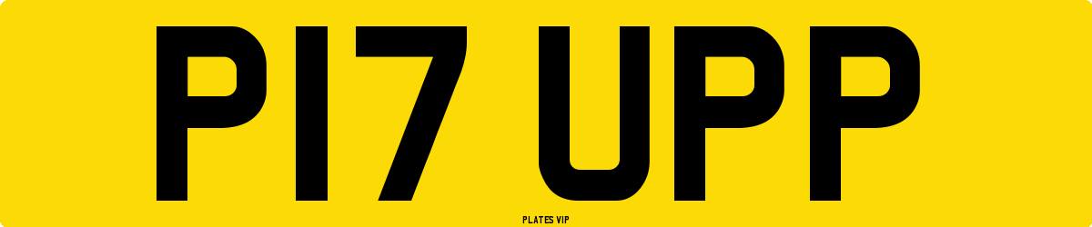 P17 UPP Number Plate