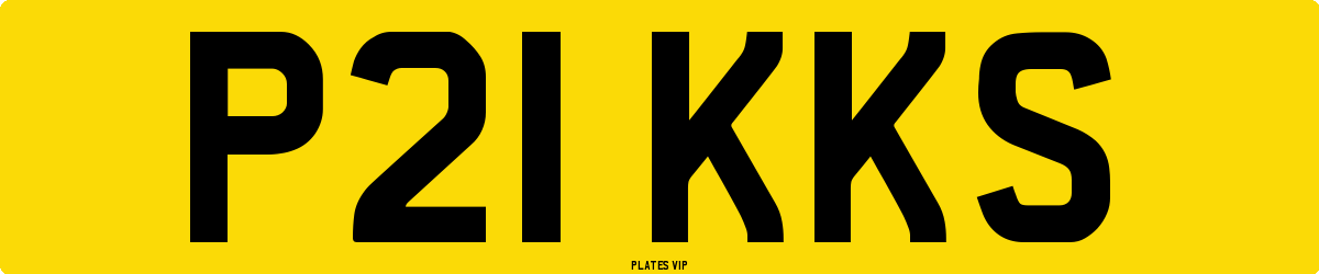 P21 KKS Number Plate
