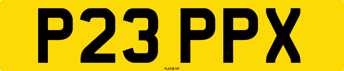 P23 PPX Number Plate