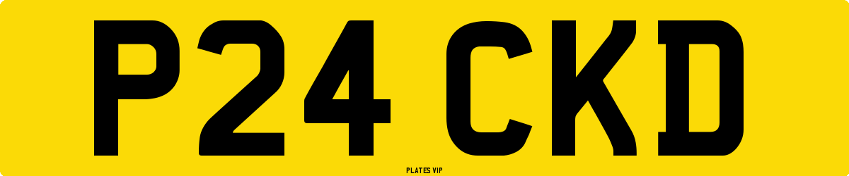 P24 CKD Number Plate