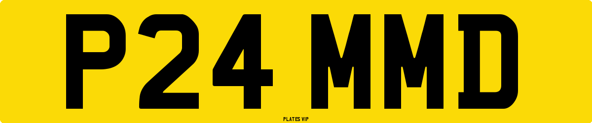 P24 MMD Number Plate