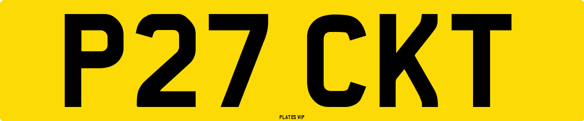 P27 CKT Number Plate