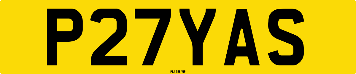 P27YAS Number Plate