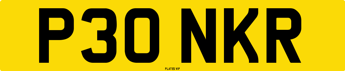 P30 NKR Number Plate