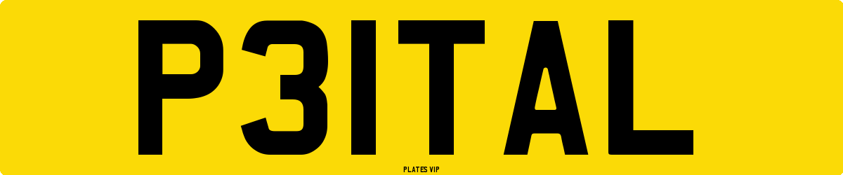 P31TAL Number Plate