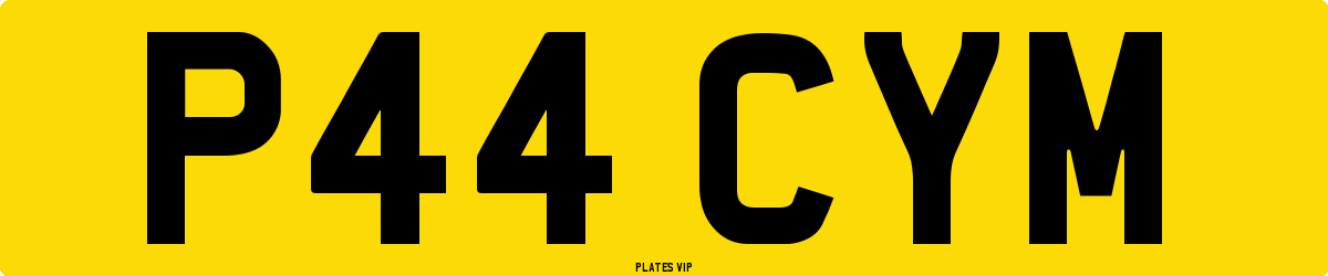 P44 CYM Number Plate