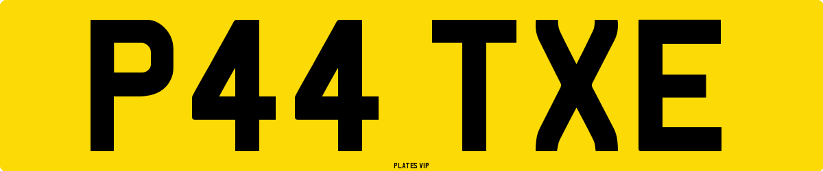 P44 TXE Number Plate