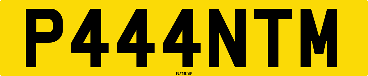 P444NTM Number Plate