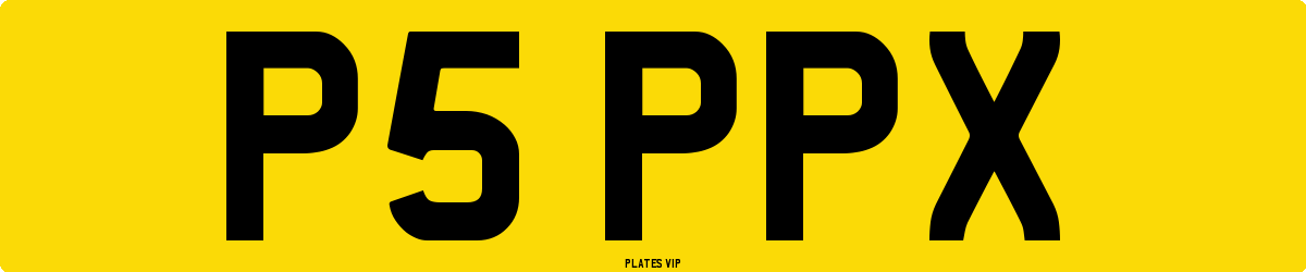 P5 PPX Number Plate