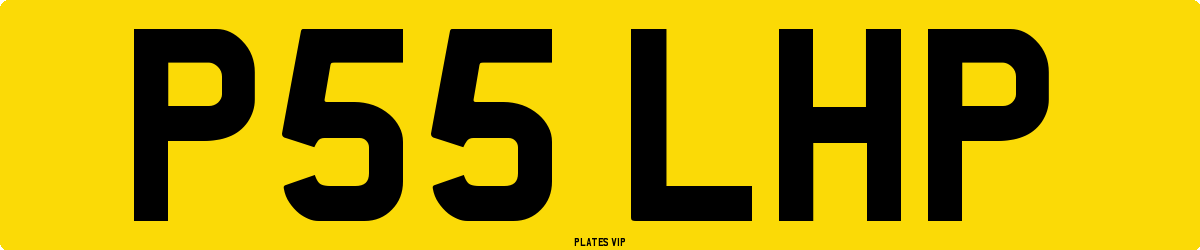 P55 LHP Number Plate