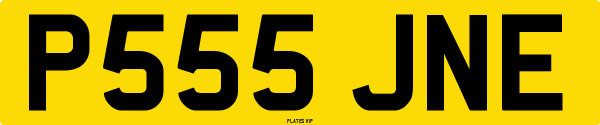 P555 JNE Number Plate