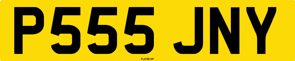 P555 JNY Number Plate