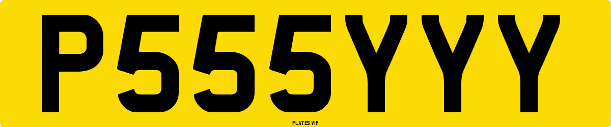 P555YYY Number Plate
