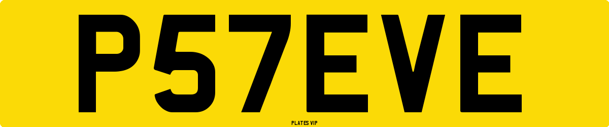 P57EVE Number Plate