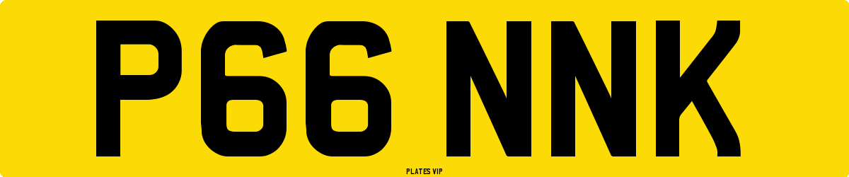 P66 NNK Number Plate
