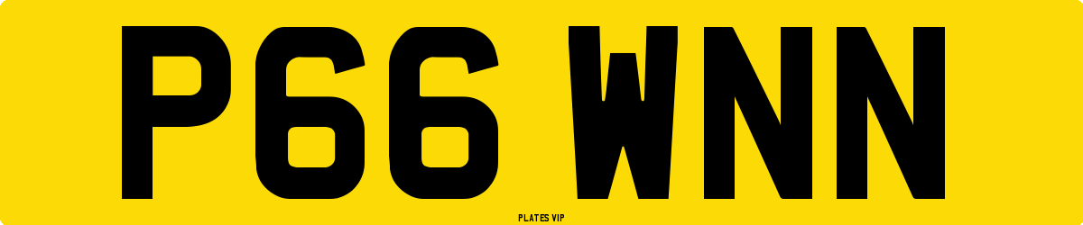 P66 WNN Number Plate