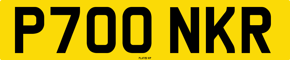 P700 NKR Number Plate