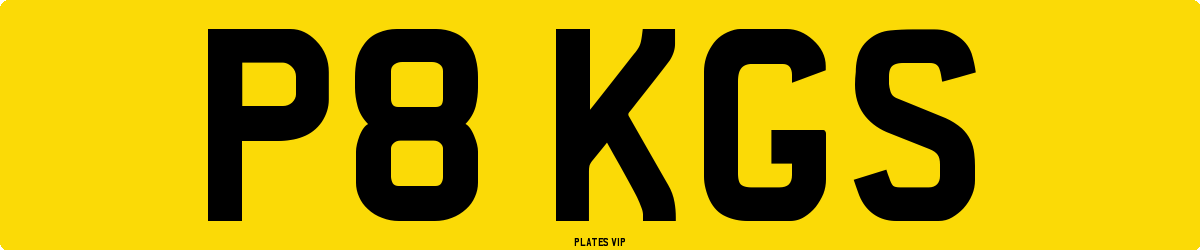 P8 KGS Number Plate