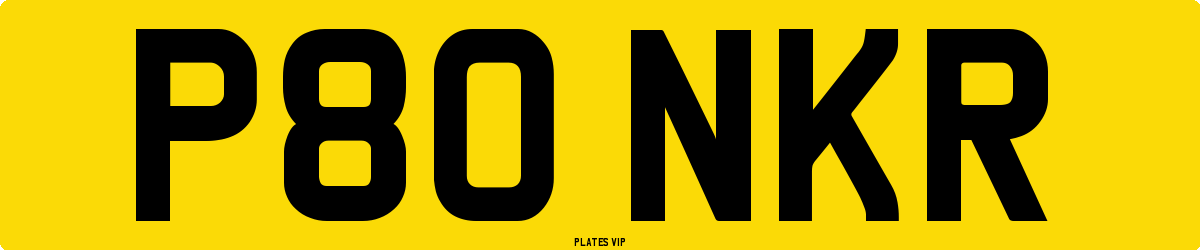 P80 NKR Number Plate