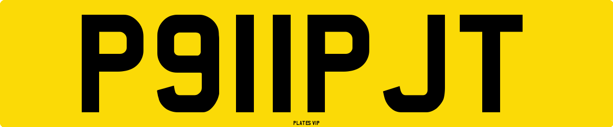 P911PJT Number Plate
