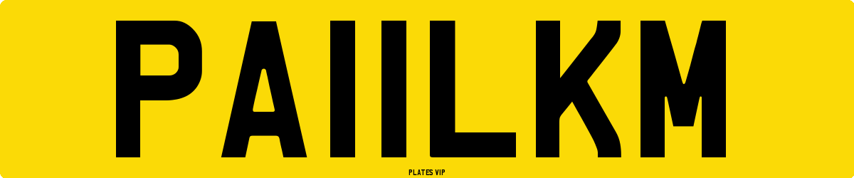 PA11LKM Number Plate