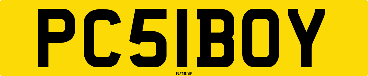 PC 51 BOY Number Plate