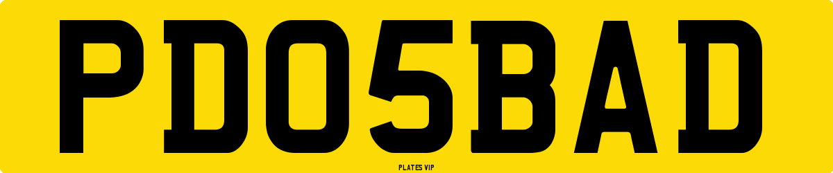 PD 05 BAD Number Plate