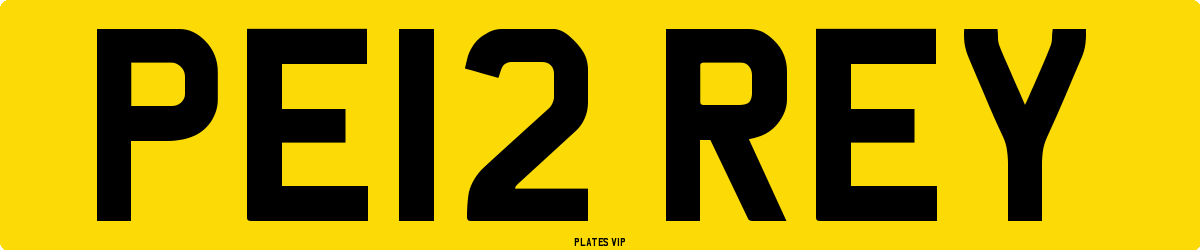 PE12 REY Number Plate
