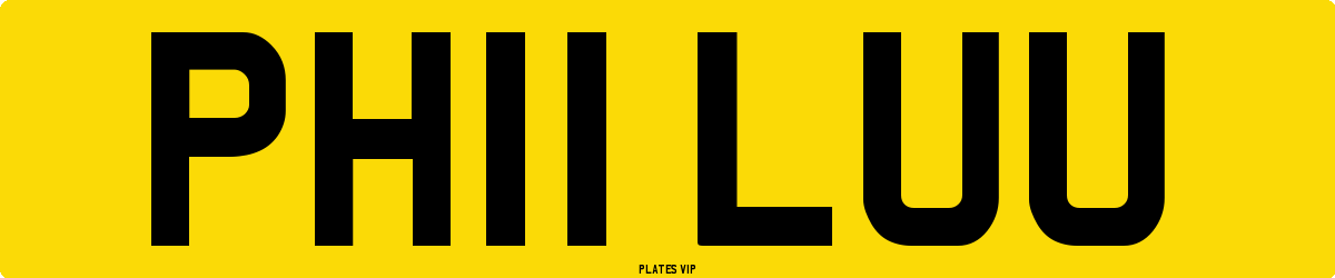 PH11 LUU Number Plate