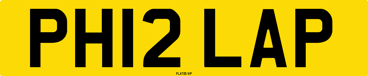 PH12 LAP Number Plate