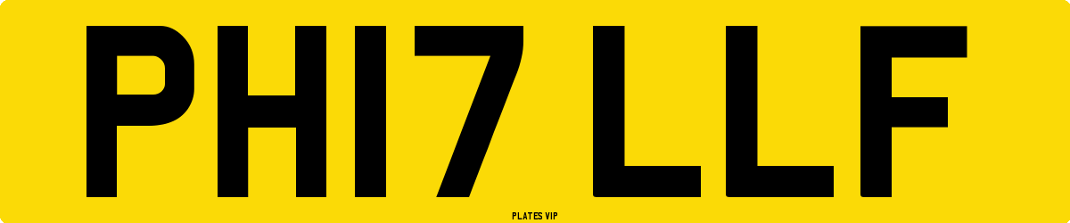 PH17 LLF Number Plate